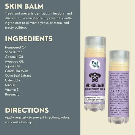 Dog Care Balm Bundle, 5 Natural Healing Sticks for Paws, Nose & Skin