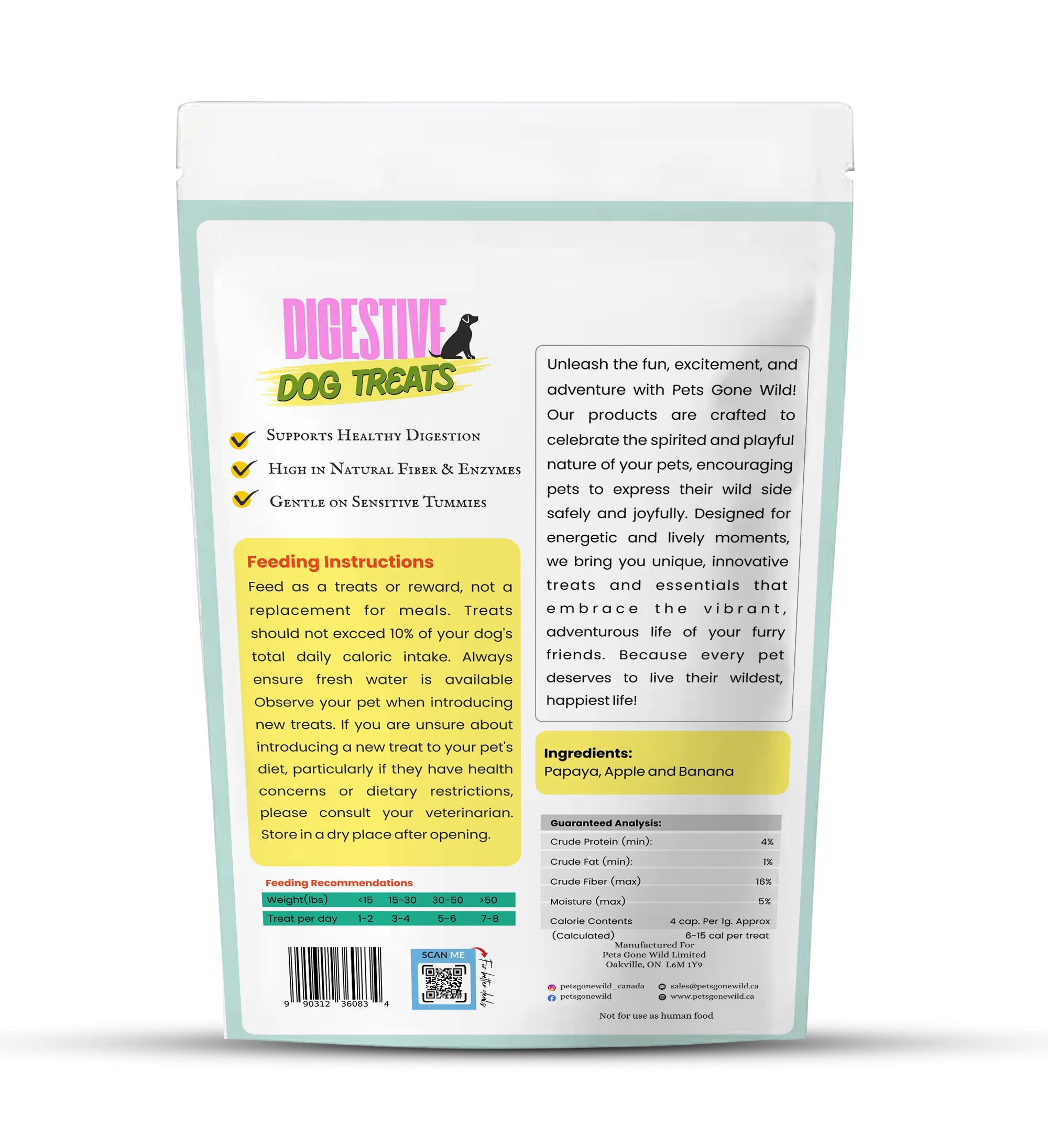 Freeze-Dried Treats with Apple, Papaya & Banana