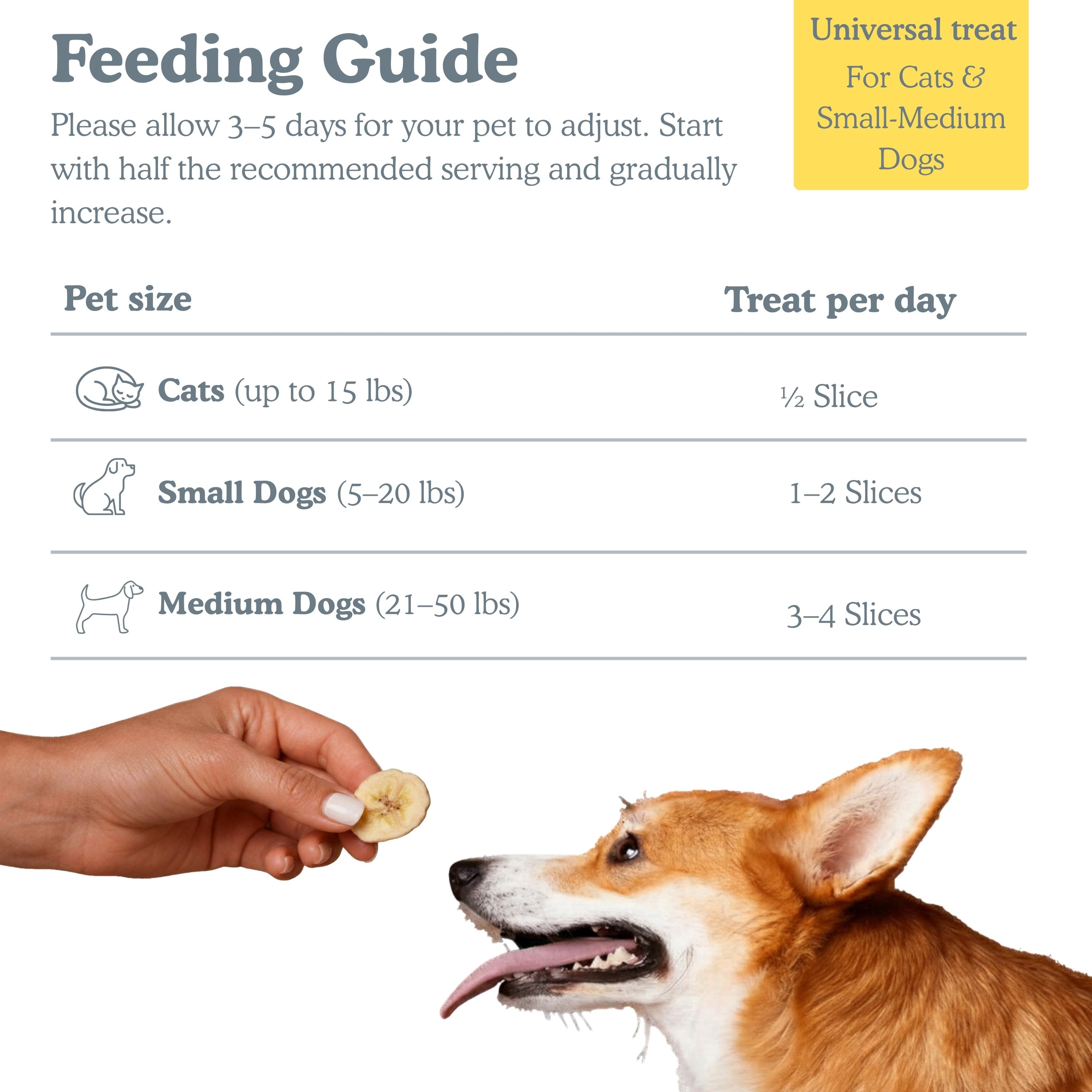 Three ways to serve Pets Gone Wild freeze-dried banana treats for dogs: as a potassium-boosted meal topper for picky eaters, as at-home training treats with natural crunchy texture, and as portable on-the-go rewards with no grains, corn, soy, preservatives, or chemicals